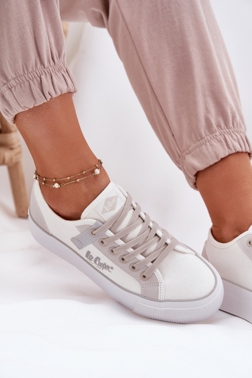 sieviešu puszābaki ar platformu Lee Cooper LCW-25-31-3479L Baltas-Pelēkas krāsas sieviešu puszābaki ar platformu Lee Cooper LCW-25-31-3479L Baltas-Pelēkas krāsas