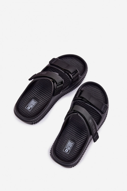 Vieglas čības uz pirksta sieviešu čības Z ar lipīgām aizdarēmami Big Star RR274A527 Melns Vieglas čības uz pirksta sieviešu čības Z ar lipīgām aizdarēmami Big Star RR274A527 Melns