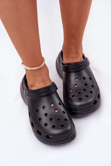 Vieglas čības uz pirksta sieviešu čības  Big Star RR274A118 Melns