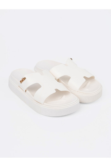 Čības  balta krāsa ar platformu 2