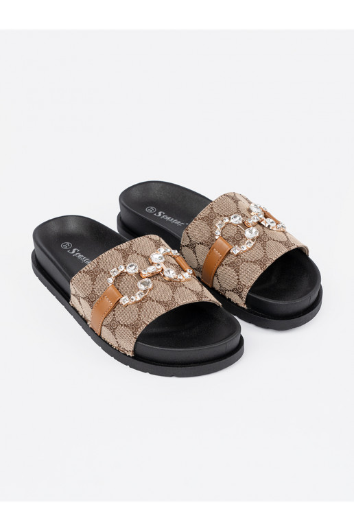 -brūnas krāsas čības  ze zdobieniem -brūnas krāsas čības  ze zdobieniem