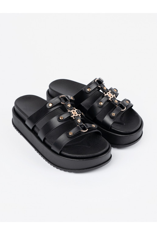 Čības  ar platformu Melnas krāsas