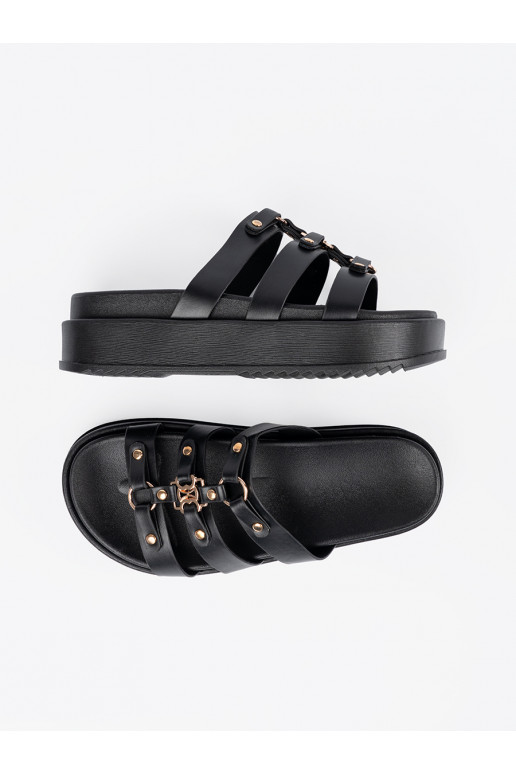 Čības  ar platformu Melnas krāsas