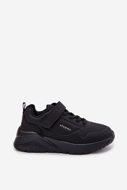 Bērnu apavi  sporta apavi ar platformu Melns Mirivia