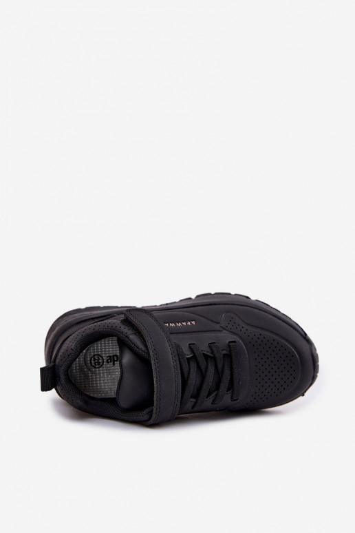 Bērnu apavi  sporta apavi ar platformu Melns Mirivia