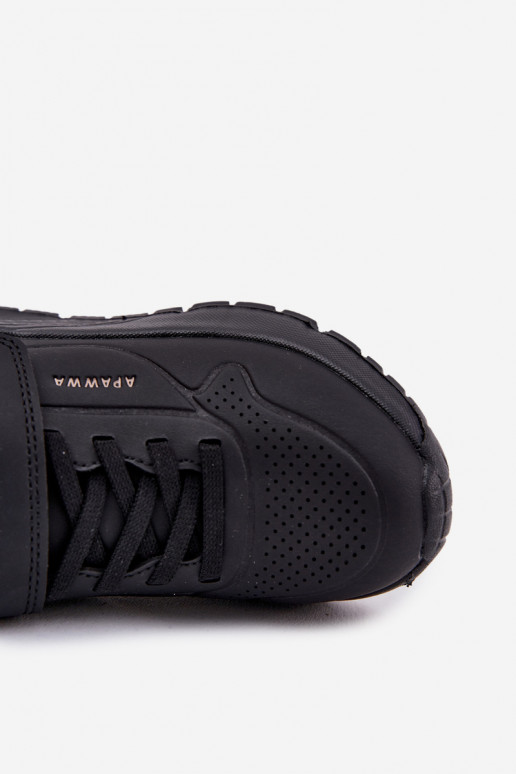 Bērnu apavi  sporta apavi ar platformu Melns Mirivia