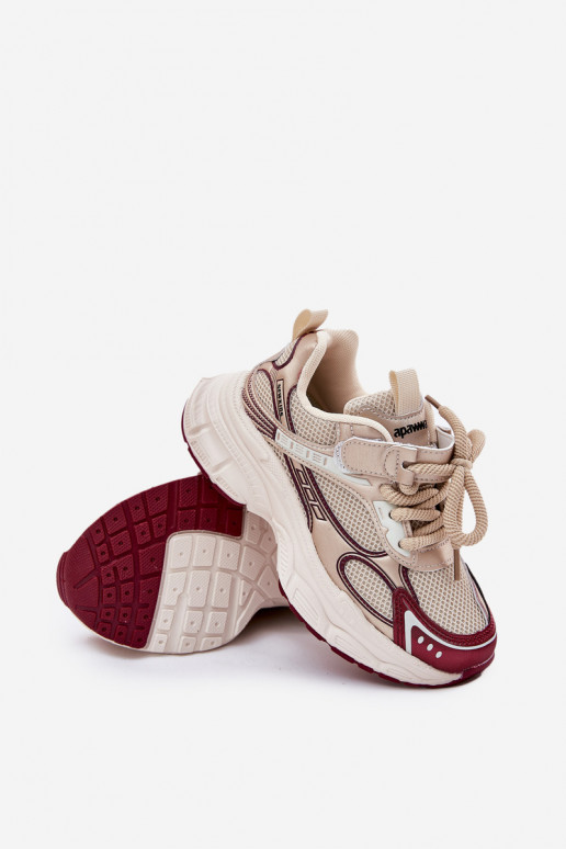  modeļa apavi Bērnu apavi ar masīvu zoli Zelta krāsas Xairana