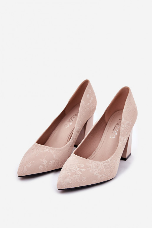 Eleganta stila Kurpes ar papēdiRozā krāsas Vinceza 62223 smilšu krāsas Eleganta stila Kurpes ar papēdiRozā krāsas Vinceza 62223 smilšu krāsas
