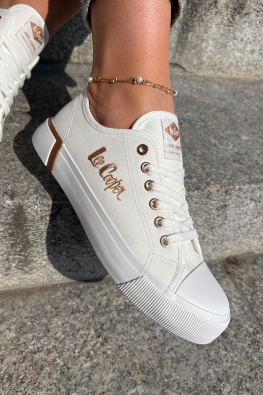 brīvā laika apavi Auduma  Lee Cooper LCW-25-31-3428L baltas krāsas brīvā laika apavi Auduma  Lee Cooper LCW-25-31-3428L baltas krāsas