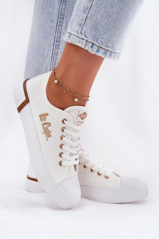 brīvā laika apavi Auduma  Lee Cooper LCW-25-31-3428L baltas krāsas brīvā laika apavi Auduma  Lee Cooper LCW-25-31-3428L baltas krāsas