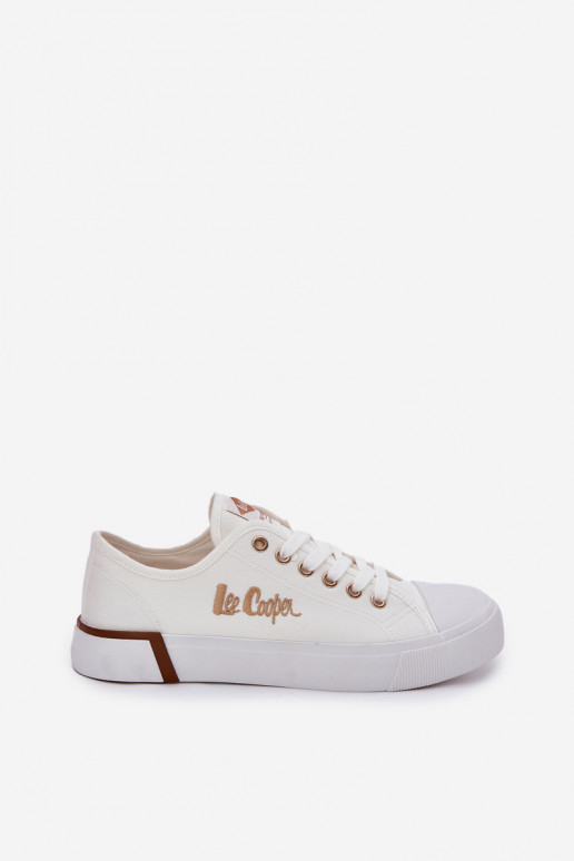 brīvā laika apavi Auduma  Lee Cooper LCW-25-31-3428L baltas krāsas brīvā laika apavi Auduma  Lee Cooper LCW-25-31-3428L baltas krāsas