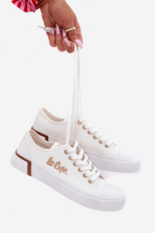 brīvā laika apavi Auduma  Lee Cooper LCW-25-31-3428L baltas krāsas brīvā laika apavi Auduma  Lee Cooper LCW-25-31-3428L baltas krāsas