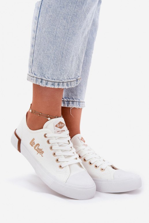 brīvā laika apavi Auduma  Lee Cooper LCW-25-31-3428L baltas krāsas brīvā laika apavi Auduma  Lee Cooper LCW-25-31-3428L baltas krāsas