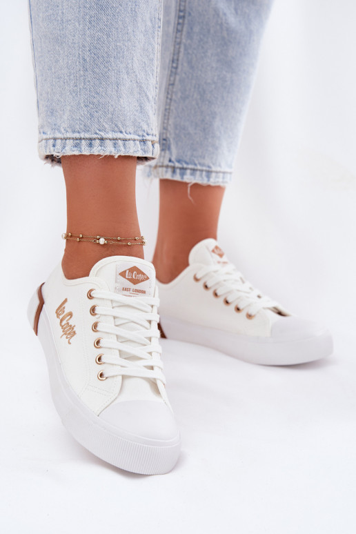 brīvā laika apavi Auduma  Lee Cooper LCW-25-31-3428L baltas krāsas brīvā laika apavi Auduma  Lee Cooper LCW-25-31-3428L baltas krāsas