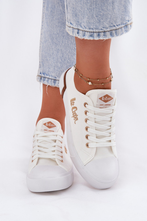 brīvā laika apavi Auduma  Lee Cooper LCW-25-31-3428L baltas krāsas brīvā laika apavi Auduma  Lee Cooper LCW-25-31-3428L baltas krāsas