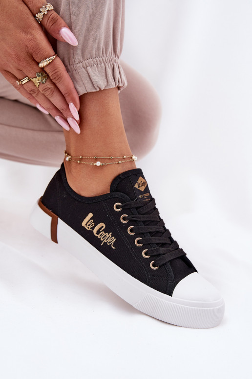 brīvā laika apavi Auduma  Lee Cooper LCW-25-31-3427L Melns brīvā laika apavi Auduma  Lee Cooper LCW-25-31-3427L Melns
