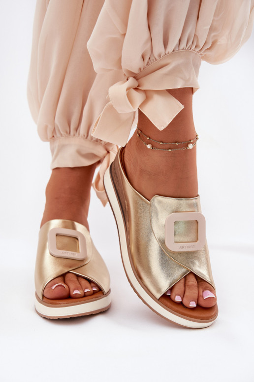 Sieviešu čības Artiker 56C2146 Zelta krāsas