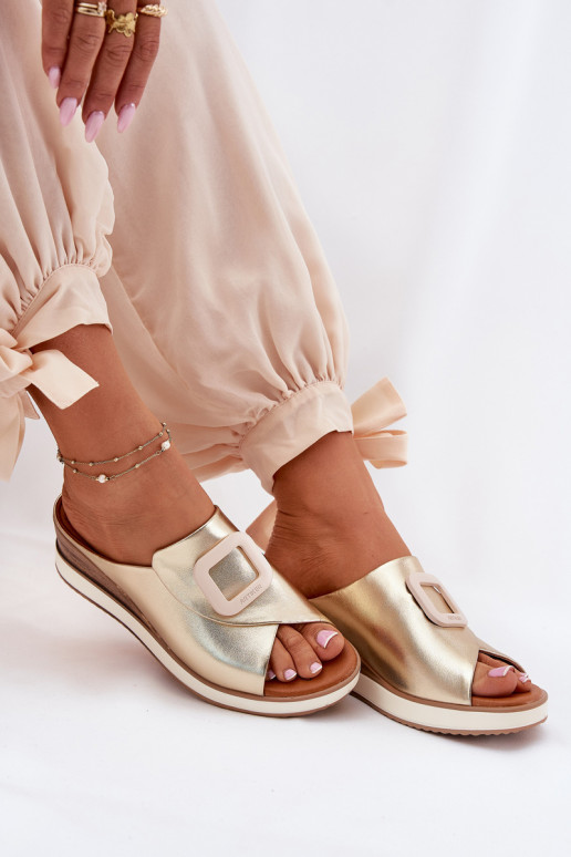 Sieviešu čības Artiker 56C2146 Zelta krāsas