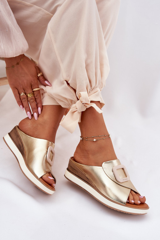 Sieviešu čības Artiker 56C2146 Zelta krāsas