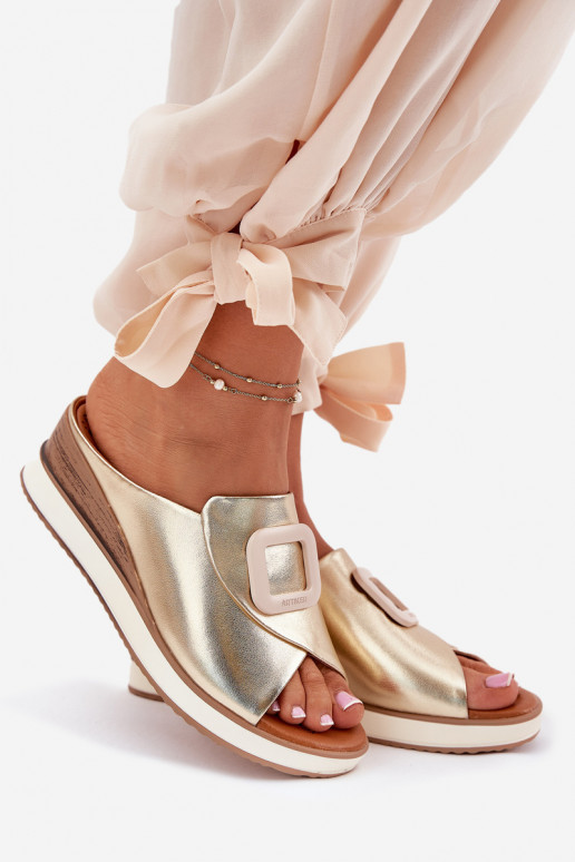 Sieviešu čības Artiker 56C2146 Zelta krāsas