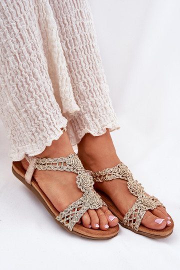 līdzenas zoles basenes Z Koronkowym  Artiker 56C1281 Zelta krāsas