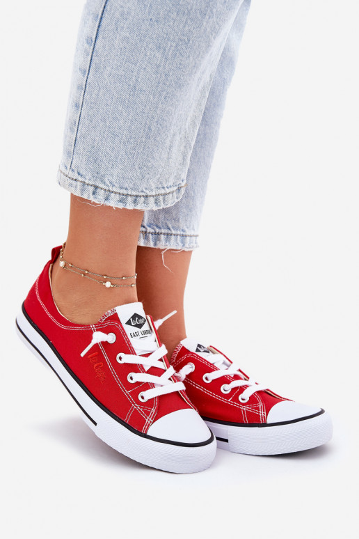 Auduma sieviešu puszābaki Lee Cooper LCW-25-02-3298L sarkanas krāsas Auduma sieviešu puszābaki Lee Cooper LCW-25-02-3298L sarkanas krāsas