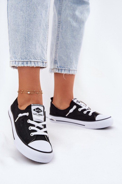 Auduma sieviešu puszābaki Lee Cooper LCW-25-02-3299L Melns Auduma sieviešu puszābaki Lee Cooper LCW-25-02-3299L Melns