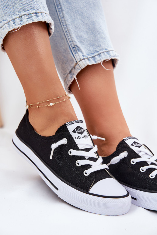 Auduma sieviešu puszābaki Lee Cooper LCIN-25-02-3299L melnas krāsas