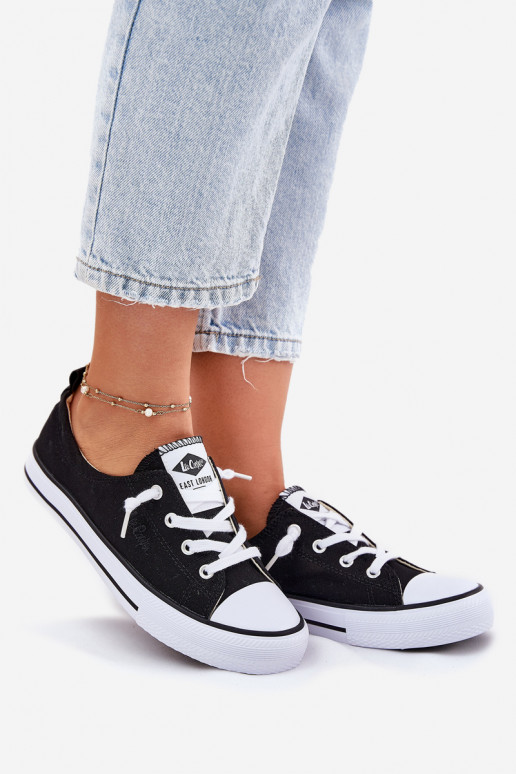 Auduma sieviešu puszābaki Lee Cooper LCIN-25-02-3299L melnas krāsas
