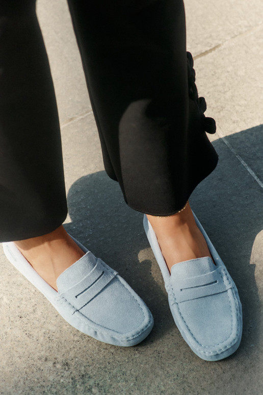 Zamša mokasīni Big Star RR274943 zilā krāsā