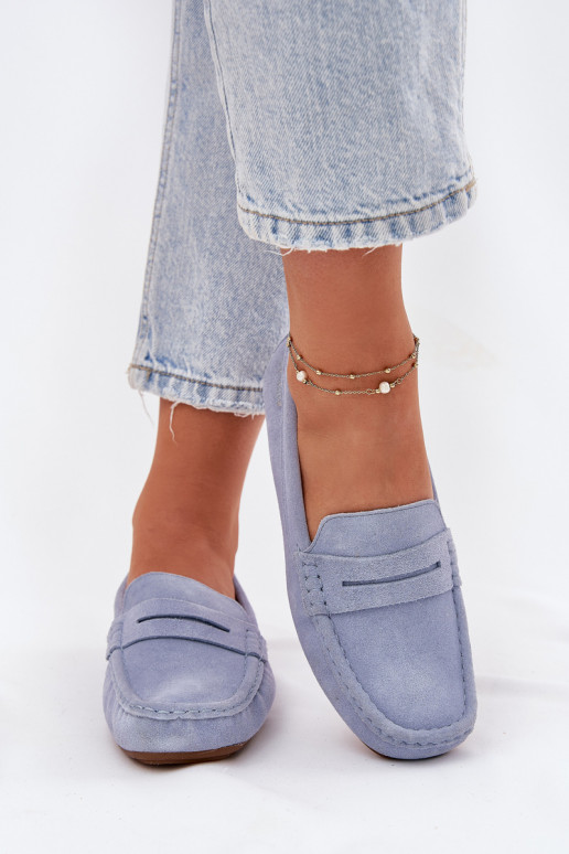 Zamša mokasīni Big Star RR274943 zilā krāsā