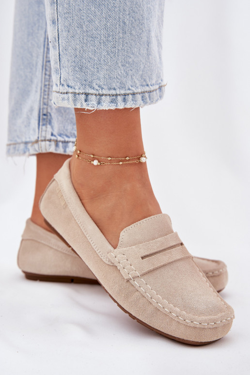 Zamša mokasīni Big Star RR274947 smilšu krāsā