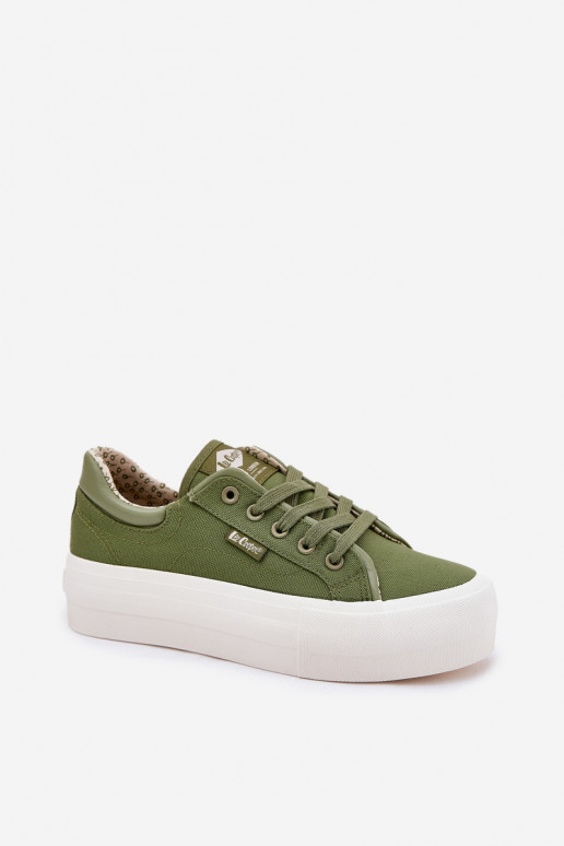 sieviešu puszābaki ar platformu Lee Cooper LCW-25-31-3449L Zaļas krāsas sieviešu puszābaki ar platformu Lee Cooper LCW-25-31-3449L Zaļas krāsas