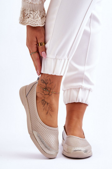 Ažūra balerīnas smilšu krāsas Lucy