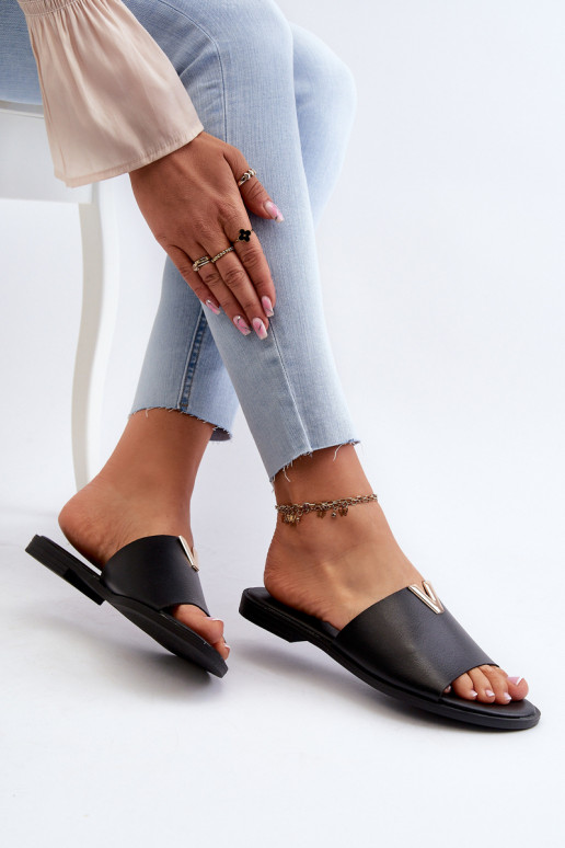 sieviešu čības Eko   ar platiem papēžiem Melns Maliha sieviešu čības Eko   ar platiem papēžiem Melns Maliha