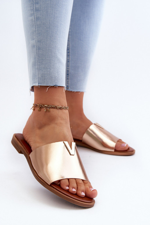 sieviešu čības Eko   ar platiem papēžiem Zelta krāsas Maliha sieviešu čības Eko   ar platiem papēžiem Zelta krāsas Maliha