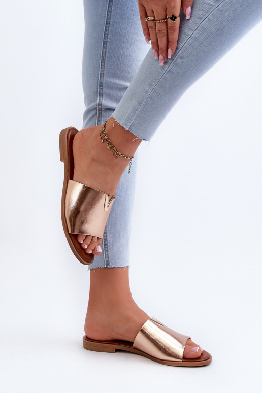 sieviešu čības Eko   ar platiem papēžiem Zelta krāsas Maliha sieviešu čības Eko   ar platiem papēžiem Zelta krāsas Maliha