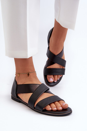 Sandales ar sprādzēm Melns Apulia