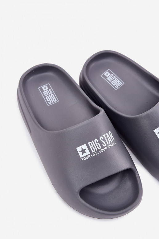 Vieglas čības uz pirksta Čības  Z Logo Big Star RR174A013 Pelēkas krāsas Vieglas čības uz pirksta Čības  Z Logo Big Star RR174A013 Pelēkas krāsas