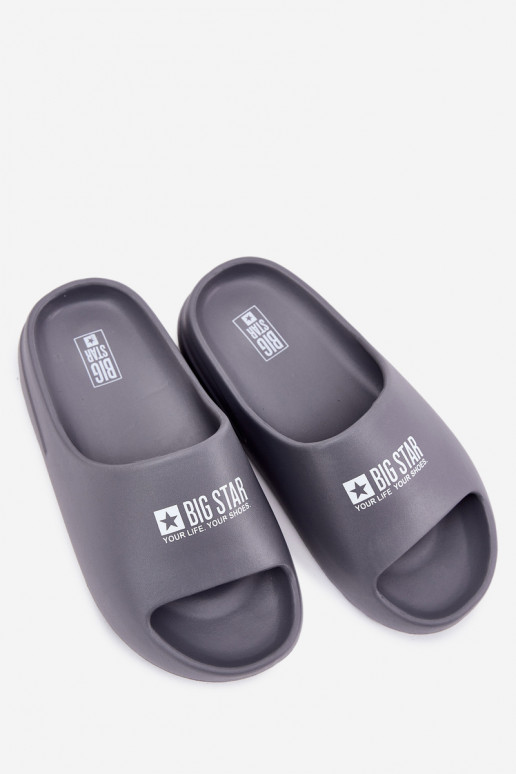 Vieglas čības uz pirksta Čības  Z Logo Big Star RR174A013 Pelēkas krāsas Vieglas čības uz pirksta Čības  Z Logo Big Star RR174A013 Pelēkas krāsas