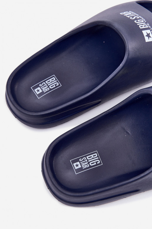 Vieglas čības uz pirksta Čības  Z Logo Big Star RR174A014 tumši zilas krāsas Vieglas čības uz pirksta Čības  Z Logo Big Star RR174A014 tumši zilas krāsas
