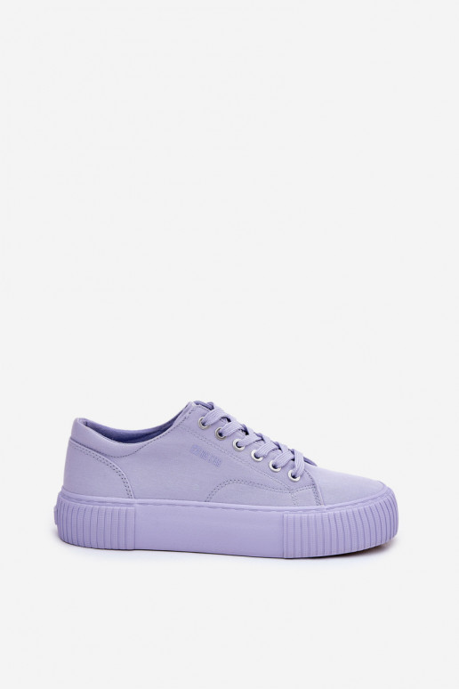 Auduma sieviešu puszābaki Big Star RR274406 Violeta krāsa Auduma sieviešu puszābaki Big Star RR274406 Violeta krāsa