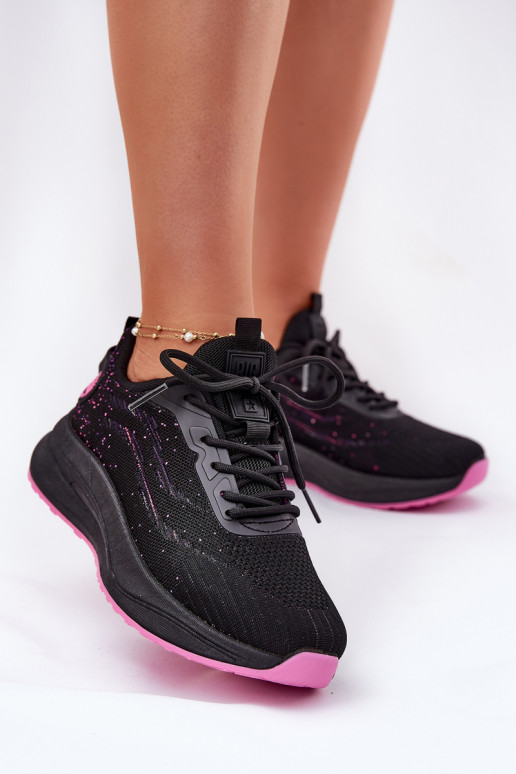 Sneaker tipa sporta apavi ar platformu Big Star RR274523 HI-POLY SYSTEM melnā krāsā Sneaker tipa sporta apavi ar platformu Big Star RR274523 HI-POLY SYSTEM melnā krāsā