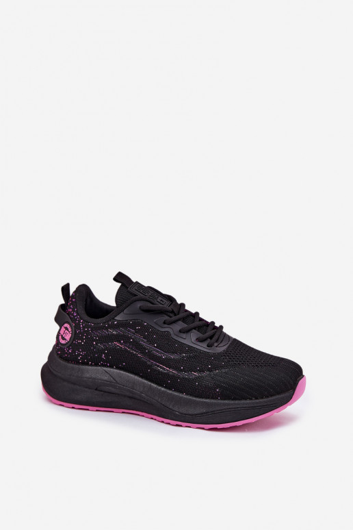 Sneaker tipa sporta apavi ar platformu Big Star RR274523 HI-POLY SYSTEM melnā krāsā Sneaker tipa sporta apavi ar platformu Big Star RR274523 HI-POLY SYSTEM melnā krāsā