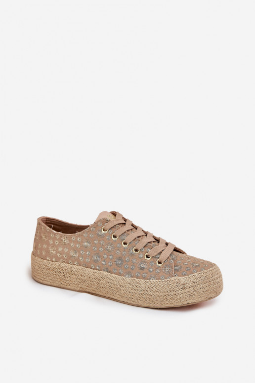 Rakstaini brīvā laika apavi ar platformu Lee Cooper LCIN-25-08-3646L haki krāsā Rakstaini brīvā laika apavi ar platformu Lee Cooper LCIN-25-08-3646L haki krāsā