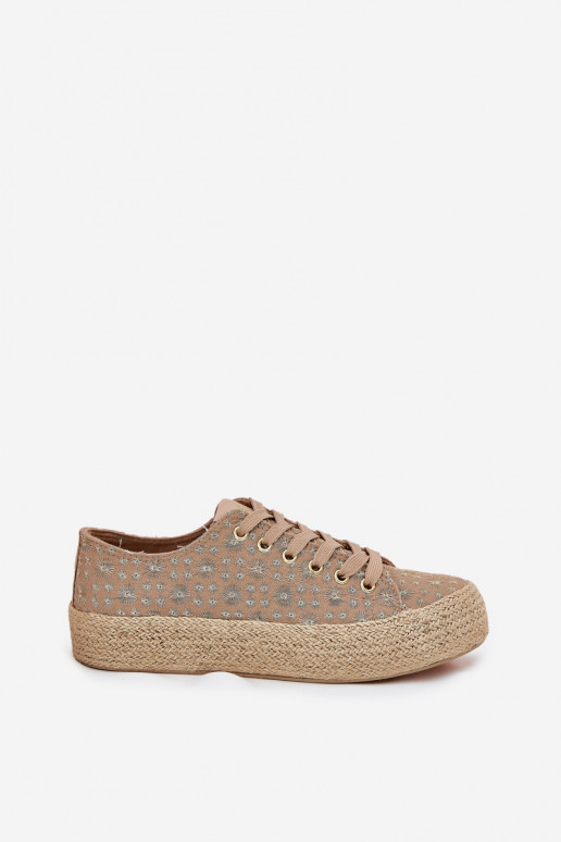 Rakstaini brīvā laika apavi ar platformu Lee Cooper LCIN-25-08-3646L haki krāsā Rakstaini brīvā laika apavi ar platformu Lee Cooper LCIN-25-08-3646L haki krāsā