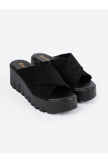 zamšādas čības    Melnas krāsas 2