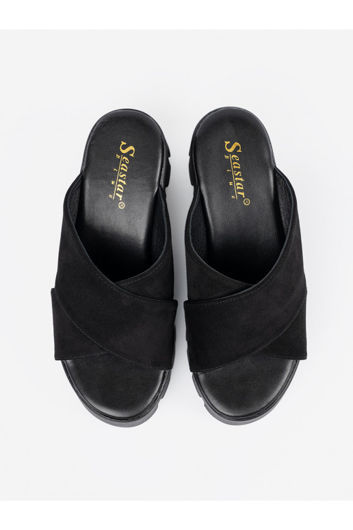 zamšādas čības    Melnas krāsas zamšādas čības    Melnas krāsas