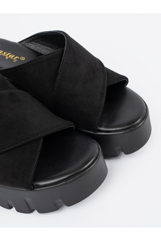 zamšādas čības    Melnas krāsas zamšādas čības    Melnas krāsas