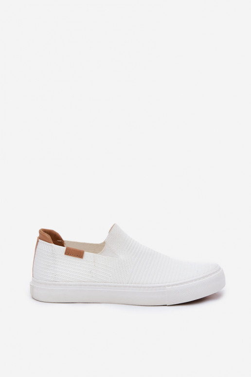 sieviešu puszābaki Slip-On Big Star RR274717 baltas krāsas sieviešu puszābaki Slip-On Big Star RR274717 baltas krāsas